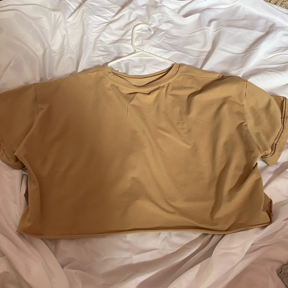 Beige crop top